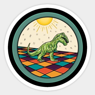 dinosaurus in the sun Sticker